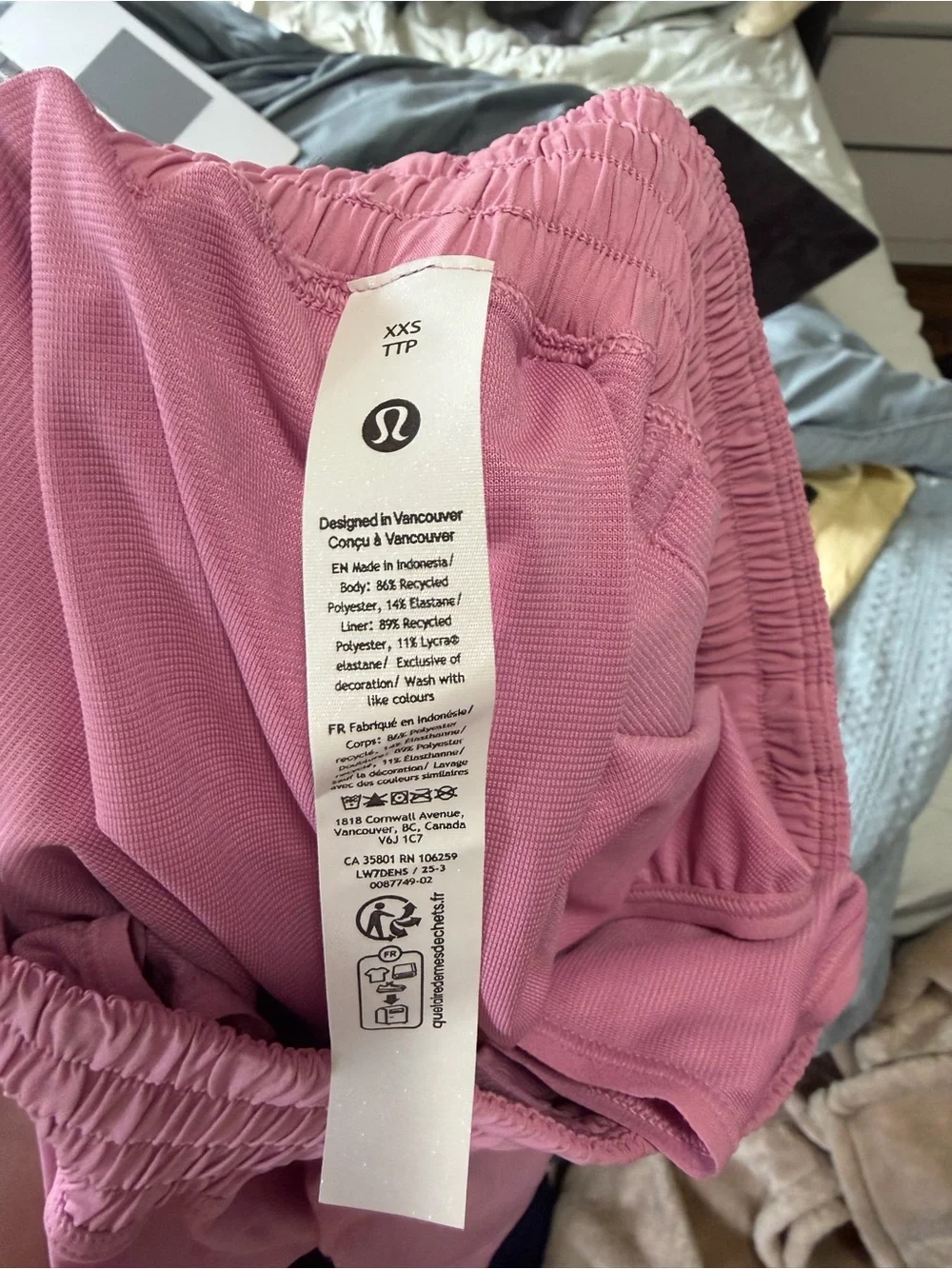 Lululemon Shake it Out High Rise Running Short 2.5